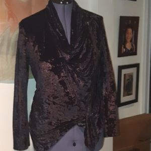 Black Velvet Moto Jacket